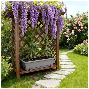 Grand Plasti Hollen Légumes <span class=keywords><strong>Fleur</strong></span> Balcon Suspendus Pots Hollen Rectangulaires pour Jardinières Lazyman pour Garde-Corps - Product Image 5
