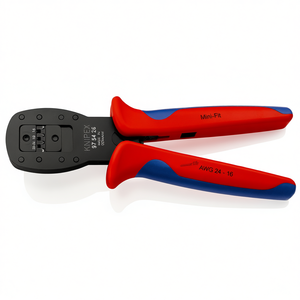 Knipex <b>Crimping</b> <b>Tool</b> 97 54 26 Mini Fit AWG 24 16 <b>Wire</b> Crimper - Product Image 3