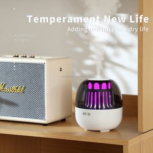 Humidificateur ultrasonique avec lumières nocturnes, diffuseur d'arômes à changement de couleur 7 couleurs, 200 ml, alimenté par USB, humidificateur à vapeur froide pour usage domestique - Product Image 2