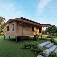 Maison modulaire en acier léger de conception moderne, maison en conteneur préfabriquée