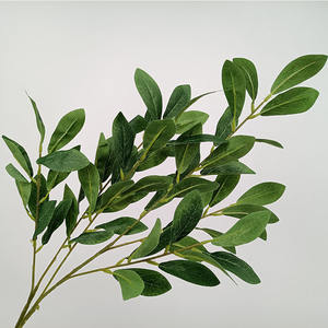 بيع مباشر من المصنع أوراق الرودودندرون الحريرية الخضراء لأوراق الرودودندرون الاصطناعية لمناسبات الزفاف ديكور المنزل - Product Image 2