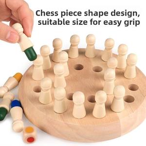 Gioco <span class=keywords><strong>di</strong></span> Memoria in Legno, Giocattoli Educativi <span class=keywords><strong>per</strong></span> <span class=keywords><strong>Bambini</strong></span>, Gioco <span class=keywords><strong>di</strong></span> Allenamento dell'Intelligenza, Interazione Genitore-Figlio, Giocattolo <span class=keywords><strong>per</strong></span> l'Asilo - Product Image 4