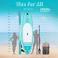 Nouvelle planche de paddle tout-terrain légère de 7,9 kg avec accessoires complets pour lacs et rivières