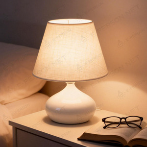 현대적인 LED 무드등 침실등, E27 홀더, 장식용 철제 바디 및 금속 갓 포함 - Product Image 4