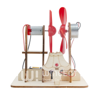 Kit de Ciencia de Generación de Energía Eólica de Madera DIY, Juguete Educativo STEM, Motor, Experimento de Conversión de Energía, Modelo de Física
