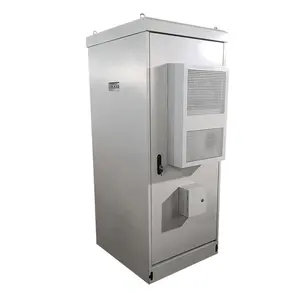 new design AC 20U outdoor hardened OLT cabinet custom cooling battery enclosure