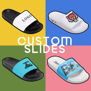 Hombres Plain Slides Sandalia Zapatilla Último diseño Etiqueta privada Slide Hombres <span class=keywords><strong>Pu</strong></span> <span class=keywords><strong>Sole</strong></span> 3D Mens Slides Sandalias de goma