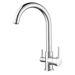 <span class=keywords><strong>Grifo</strong></span> de Filtro de Agua Moderno Clásico, 100% Libre de Plomo, Monomando, Montado en Cubierta, Plateado Cepillado, Varilla Roscada Alargada, Compatible con la Mayoría - Product Image 1