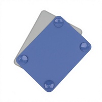 Tapis de table carrés modernes en silicone de qualité alimentaire sans BPA, imprimés sur mesure, épaisseur 3 mm, pour bébés et enfants, avec ventouse