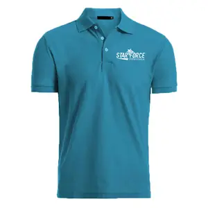 Top quality pique Polo shirts in Customized designs with Company logo printed / embroidered