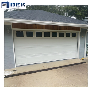 Portes de garage sectionnelles automatiques électriques commerciales en alliage d'aluminium moderne, finition de surface étanche, vente en gros - Product Image 2