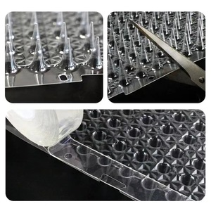 C17 Transparência Cat Repelente Outdoor Indoor Scat Mat Para Gatos Cães Manter Longe Pragas Esteiras Plásticas Com Picos Anti Cat Spike - Product Image 3