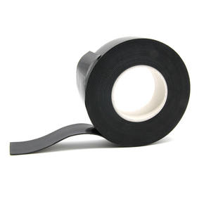 High Voltage Double Sided Pressure Sensitive Waterproof Insulation Rubber <strong>Tape</strong> 25mm X 0.8mm X 4 ROHS Certified Customized <strong>Logo</strong> - Product Image 2