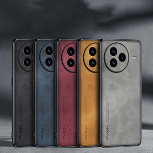 Funda de teléfono de hombre de negocios de lujo para Xiaomi Civi 5 Pro 5G 6,55 "piel de oveja lente todo incluido funda trasera a prueba de golpes - Product Image 1