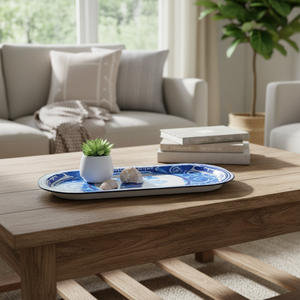 Bandeja Rectangular Metálica Colección Rive Bleu-160x350mm - Product Image 2