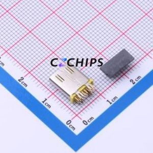 HC-TYPE-C-14P-VS10.0D-3A-F1.6-Y-02 USB Connector Through hole Component (THT) Connector Type-C USB 3.1 Female Through Hole - Product Image 2