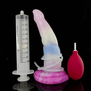 Faak leuchtend ejakulieren Penis Wassers pray realistische bunte Silikon Spritz <span class=keywords><strong>dildo</strong></span> benutzer definierte - Product Image 4