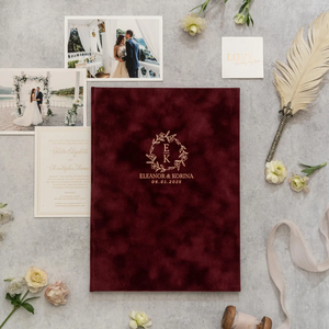 Porta Certificados de Boda de Lino Clásico Natural con Estampado en Relieve <span class=keywords><strong>Personalizado</strong></span>, Porta Documentos de Lujo para Celebraciones de Boda - Product Image 4