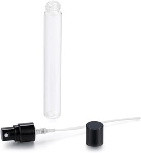 Hot Sale 3ml 5ml 10ml Clear Transparent Customizable Cap Luxury Glass Square Refillable <b>Perfume</b> Spray <b>Sample</b> <b>Bottle</b> Screen - Product Image 3