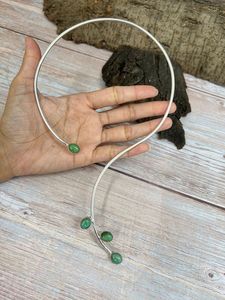 HANDMADE STERLING SILVER KINGMAN TURQUOISE <b>UNIQUE</b> WRAP NECKLACE STYLE <b>FOR</b> <b>HER</b> - Product Image 5