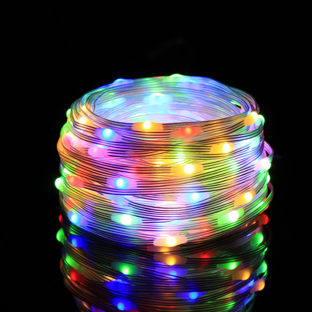 ETOP Smart LED Solar Twinkle Star Fairy String Lights LED Pebble String Light RGB Addressable Full Color