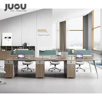 Espacio de Trabajo Compartido Moderno, Cubículo de Oficina Modular, Partición para Centro de Llamadas, Mesa de Estación de Trabajo de 4 Plazas, Escritorio para Personal de Oficina