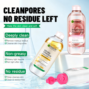 Vente en gros d'<span class=keywords><strong>eau</strong></span> micellaire nettoyante 400 ml 3 en 1 pour démaquiller les yeux, les lèvres et le <span class=keywords><strong>visage</strong></span>, sans alcool, certifiée MSDS - Product Image 2