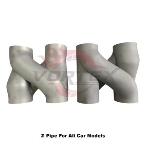 Tubo de escape cruzado Vortex impreso en 3D, para BMW, Mercedes, Audi, 2.75 y 3 pulgadas, de longitud igualada, de alto flujo, componente de escape de carreras. - Product Image 3