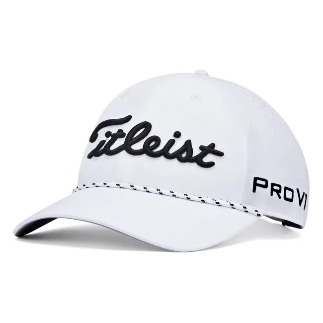 Topi golf 6 panel kustom topi bisbol berlubang potongan laser terstruktur strapback topi golf tali tahan air dengan logo bordir 3D