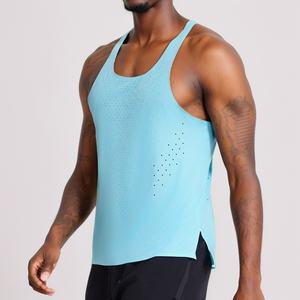 Top Qualité Sports Gym Débardeurs Bodybuilding Singlet Coton/Polyster Gym Formation Homme Débardeur - Product Image 5