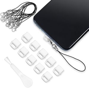 Ensemble de bouchons anti-poussière pour téléphone portable, bouchon anti-poussière <span class=keywords><strong>USB</strong></span> <span class=keywords><strong>C</strong></span>, cordon et brosse de nettoyage, nettoyeur de port de charge, sans rayures - Product Image 6