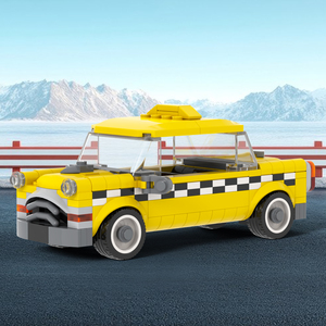 Modèle de voiture de <span class=keywords><strong>taxi</strong></span> MOC City à <span class=keywords><strong>New</strong></span> <span class=keywords><strong>York</strong></span>, ensembles de blocs de construction en plastique pour enfants, jouets MOC4160 - Product Image 3