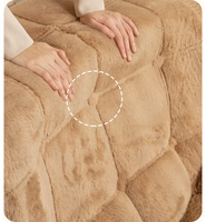 Fauteuil pouf moderne en velours écologique avec couche de revêtement en velours et rembourrage en mousse, confort doux et moyen pour salon et chambre à coucher