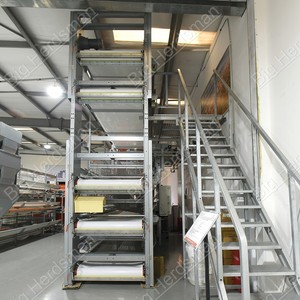 Cage à poules à plusieurs niveaux avec moins de 1 % de perte et mangeoire à alimentation sécurisée <span class=keywords><strong>pour</strong></span> les fermes avicoles commerciales - Product Image 1
