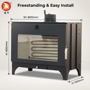 Caminetto <span class=keywords><strong>a</strong></span> <span class=keywords><strong>Legna</strong></span> Autonomo Premium per Riscaldamento Domestico, Grande Capacità, Lunga Durata - Product Image 6