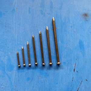 Clous de menuiserie à tête plate en acier poli de 4 "pour construction Clous communs en fil métallique pour construction en fer galvanisé - Product Image 5