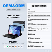 Tablet PC Android de 12 Pulgadas Directo de Fábrica, 4G LTE T616 Octa Core, 16GB+128GB, Pantalla Táctil 2K Incell, Cuerpo de Metal, OEM ODM