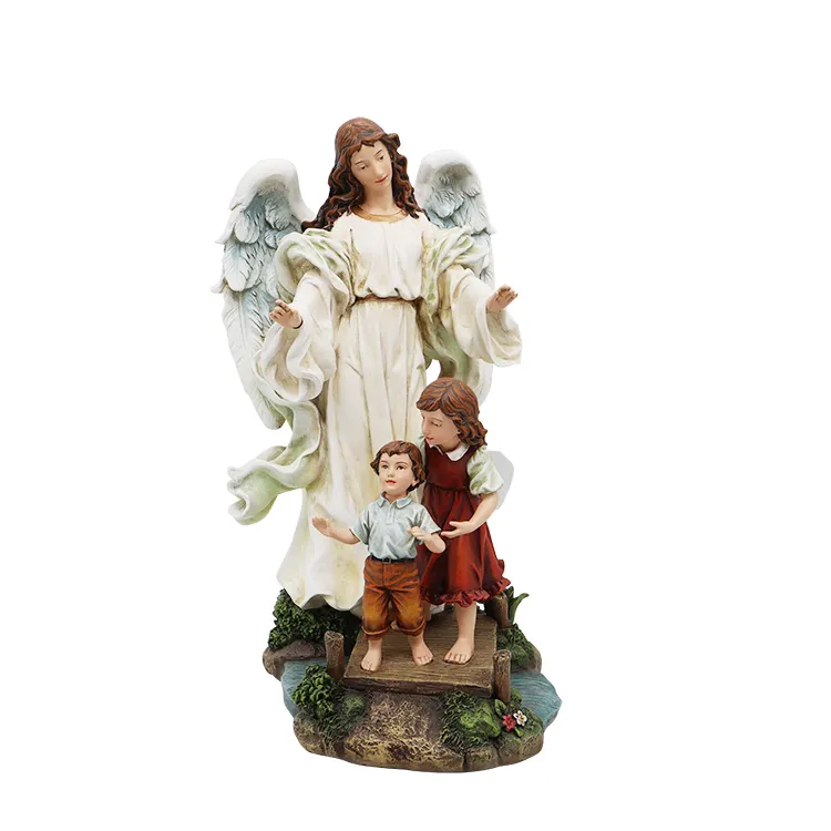 Статуя Ангела, сувениры, подарок, миниатюрная скульптура ангела из смолы, полимерные фигурки на заказ