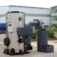 Chauffe-eau automatique à faible pression pour intérieur industriel, alimenté par des granulés de bois, avec chaudière à granulés de biomasse et chauffage au sol