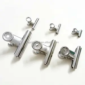 China supplier 20mm 30mm 38mm 50mm 63mm 75mm silver mini small binder clips large metal bulldog clip