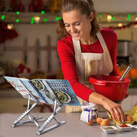 Support d'ordinateur portable universel pliable en aluminium à double hauteur réglable, format de poche, pour bureau - Vente en gros