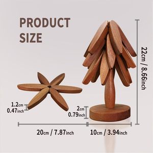 تريفيتس خشبية للأطباق الساخنة تريفيتس للأواني الساخنة والمقالي والواقيات شجرة - Product Image 4