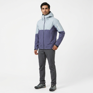 Finer Threads <b>Mens</b> Custom Outdoor High Quality Contrast Color Waterproof Windbreaker <b>Rain</b> Jacket <b>Coat</b> Hooded Autumn - Product Image 1