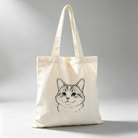Sac de rangement zippé en toile imprimé personnalisé motif dessin animé, réutilisable, résistant à la poussière, pour voyage, emballage cadeau, chapeaux, montres, usage quotidien