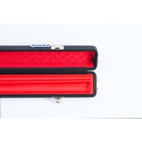 Étui de queue de billard en cuir noir 2 emplacements pour 1/2 queue, série Rainbow, haute qualité, durable, résistant au froid, maintien de la chaleur, MOQ 1