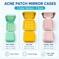 Étui miroir personnalisé pour patchs anti-acné OEM ODM, autocollants hydrocolloïdes pour boutons, soin nettoyant les imperfections pour peaux normales, traitement localisé des taches