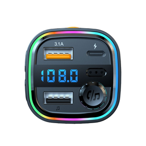 Reproductor de música Mp3 portátil para coche C26 con cargador USB rápido transmisor <span class=keywords><strong>Fm</strong></span> Bluetooth llamada manos libres COMBINACIÓN DE SINTONIZADOR DE Radio - Product Image 2
