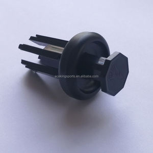 Tapones de extremo de 2 piezas de ABS negro para palo de lacrosse para hombre ACEKING, los mejores - Product Image 3