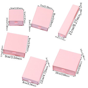 Boîte à bijoux en carton recyclé avec doublure en éponge pour mariage, anniversaire, fête, remise de diplôme - Product Image 2