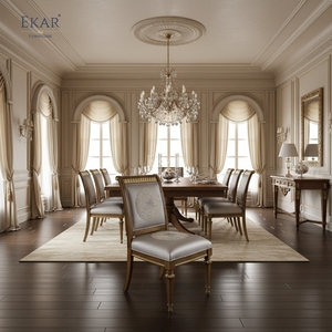 Meubles EKAR |   Chaise de salle à manger Regency Medallion Heritage - Sièges classiques américains de luxe - Product Image 4